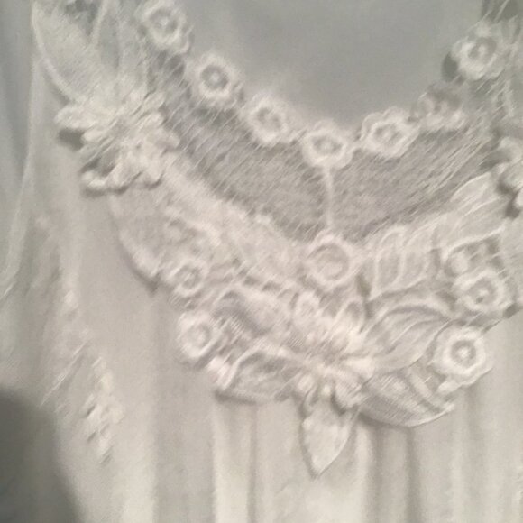 Minkas Flowy Sleeveless Lace Babydoll Mini Dress Size M - Picture 7 of 11